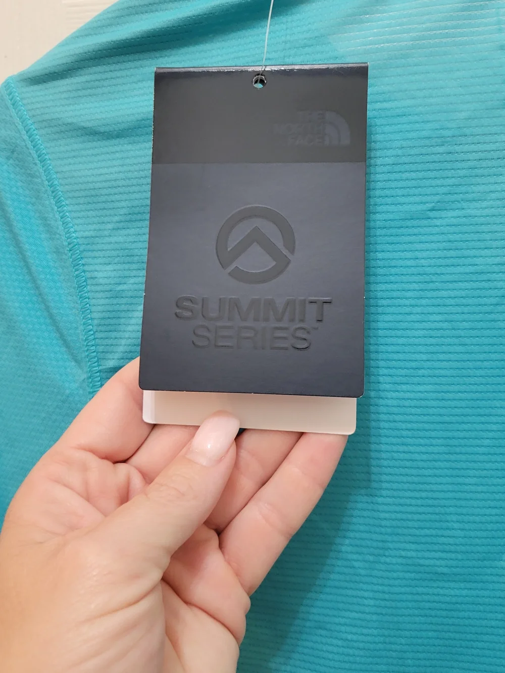 The North Face Women's Short-Sleeve Summit Series Crew Tee — Glacier Blue - Picture 6 of 13